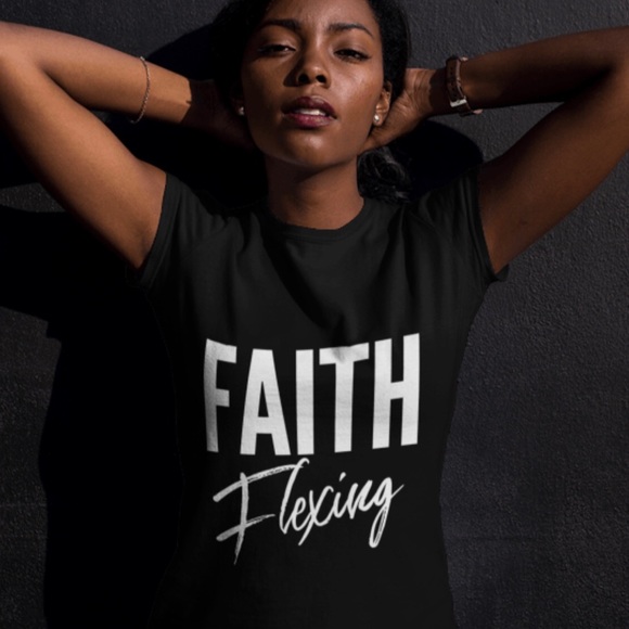 “Faith Flexing” Custom Tee! H&P Designs Original. - Picture 2 of 3